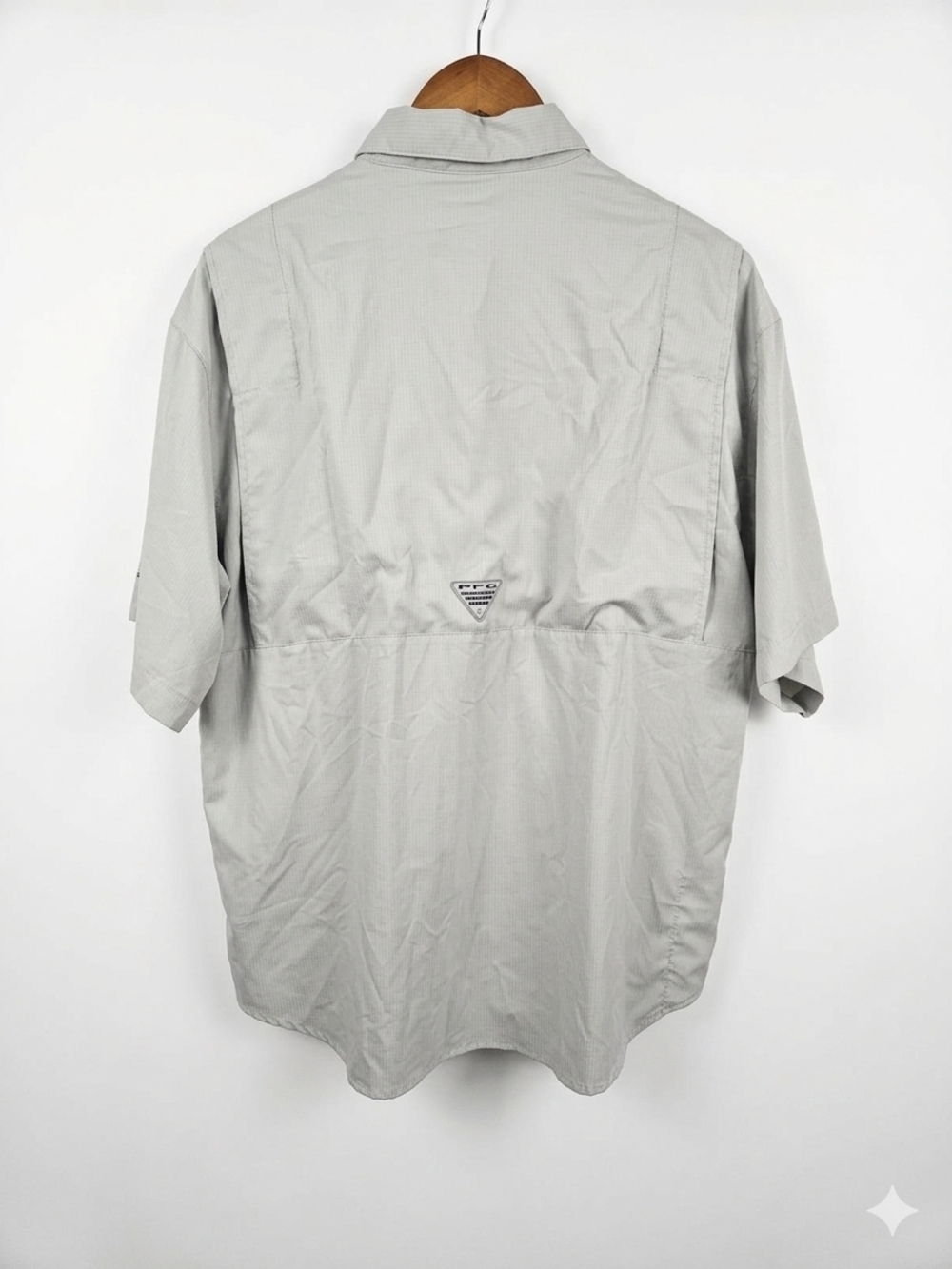Columbia PFG Tamiami Shirt Men’s Medium Gray Short Sleeve Fishing Outdoor - Picture 4 of 7